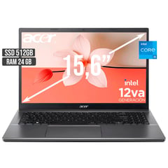 ACER - PORTATIL INTEL CORE I5-12450H SSD 512GB RAM 24GB LED 15,6 FULL HD