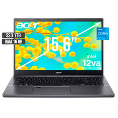 ACER - PORTATIL INTEL CORE I5-12450H SSD 1TB RAM 16GB LED 15,6 FULL HD