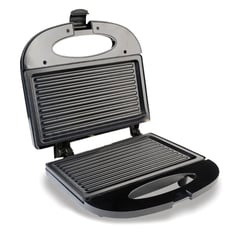 HOME ELEMENTS - Sanduchera Platos Grill Negra HESM117NGA