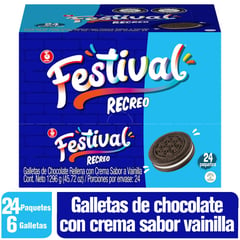 FESTIVAL - Galleta Recreo Plegadiza x 24 unidades