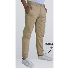 GENERICO - Pantalon Hombre Dril Licrado Tobillero Al Tobillo rosa azul beige