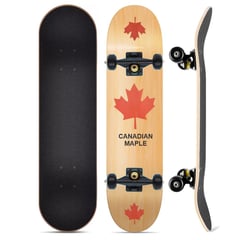 GENERICO - Tabla Skate Board Pino Canadiense Patineta Profesional ABEC7