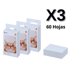 XIAOMI - Papel de Impresora Mi Portable Photo Printer X3 60 Hojas