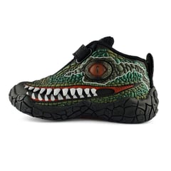 TITINOS - Tenis Dinosaurio Verde Niño Velcro