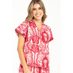 RAGGED - Blusa mally Rosado frambuesa