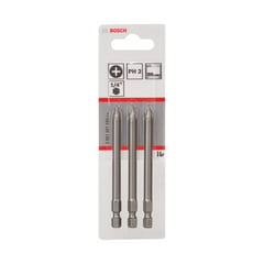 BOSCH - Puntas para Destornillador 3 piezas 1/4″ x 89mm