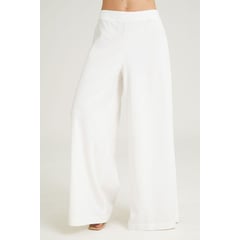 RAGGED - Pantalon lino malvin Blanco crudo