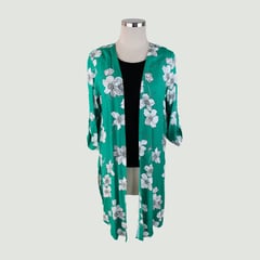 L Y H - Kimono Para Mujer Verde Marca L&H