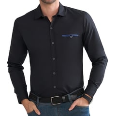 CROYDON - Camisa Angel Negro para Hombre