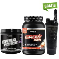 FORCE - Creatina Monohidratada Crea Forcé Whey Protein Grow Pro -