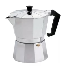 JKASSEM - Cafetera Expresso Clasica Italiana Inoxidable Tetera 9 Tazas