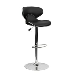 DIMATEX LEON - Silla Bar Butaco Alta Giratoria Barra Bar Cocina Negro RefNasa