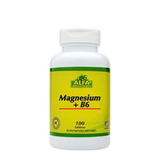 ALFA VITAMINS - Magnesium + B6 X 100 Tabletas