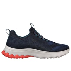 SKECHERS - Tenis Relaxed Fit Voston - Reever Color Azul - Blanco Hombre