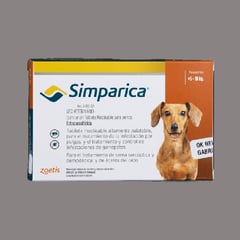 ZOETIS - Antiparasitario Externo Simparica Tableta Masticable 5-10kg