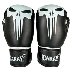 CARAY - Guante de Boxeo Liga 14 Oz Punisher Negro