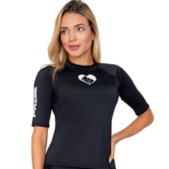 PRAIE - Camiseta de Vestido de Baño 2620A Blusa Mangas 34 Top Copas