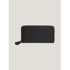 TOMMY HILFIGER - Cartera Bold Grande Con Cierre Y Logo Mujer Negro