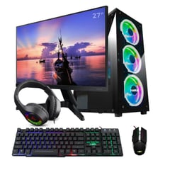 AMD - PC Gamer Rgb Ryzen 5 5600G + DDR4 16GB + SSD 512GB + Monitor 27''