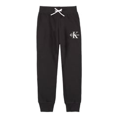 CALVIN KLEIN - Pantalónes De Chándal Con Logo Monograma Negro Para Niña