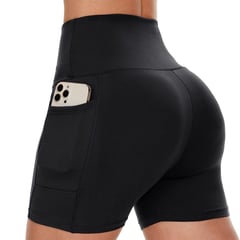 POSEIDON SPORTWEAR - Short Deportivo Mujer Con Bolsillos Licra Para Deportes