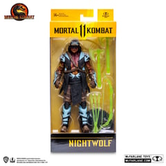 HASBRO - Nightwolf Figura de Acción Mortal Kombat McFarlane Toy 18 Cm