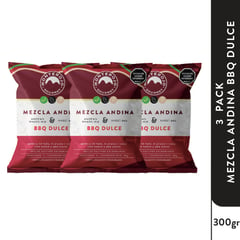 GENERICO - MonteRojo 3 Pack Mezcla Andina BBQ Dulce 300gr