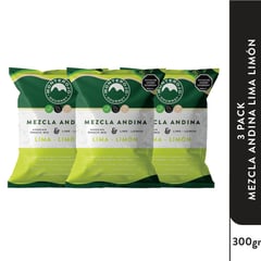 GENERICO - MonteRojo 3 Pack Mezcla Andina Lima Limón 300gr