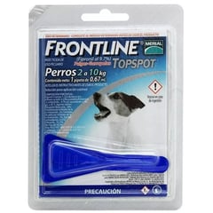 MERIAL - Frontline Perros 2 A 10kg Topspot Pipeta Pulgas Garrapatas