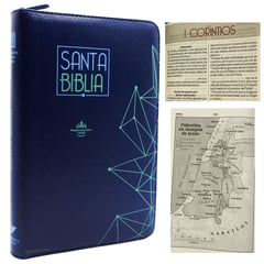 SBC - Biblia Cristiana Reina Valera 1960 Letra Tamaño Grande - Canto Azul