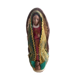 GENERICO - Virgen de Guadalupe souvenir hecha en hoja de maíz