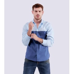 UNSER - Camisa Para Hombre Slim Manga Larga