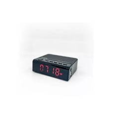 SHENGSHOU - Radio Reloj Despertador Digital Recargable Bluetooth Usb