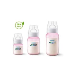 AVENT - Set De Teteros Triple Pack Anticólico 4, 9, 11 Oz Rosa