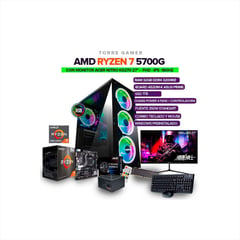 AMD - Pc Gamer Ryzen 7 5700G/32GB RAM/1TB SSD/Board A520/ MONITOR ACER KG270 27" 180hz