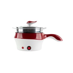 CHEF MASTER - Olla Eléctrica Multifuncional 5en1 Cocina vaporiza fríe Rojo