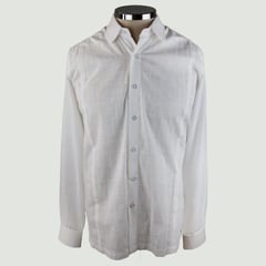 L Y H - Guayabera Para Hombre Blanco Marca L&H