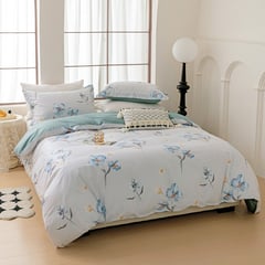 STANZIA HOME - DUVET REAL 100 % ALGODÓN PRINT ORQUIDEA ACUARELA DOBLE