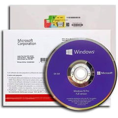 MICROSOFT - Windows 10 Pro OEM DVD Paquete Completo Licencia Original