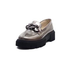 BALLERINA - Ballerinas Mocasin FIONA GRIS PLATA