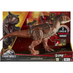 JURASSIC WORLD - Dinosaurio Carnotaurus Toro Jurassic World Mattel Sonido
