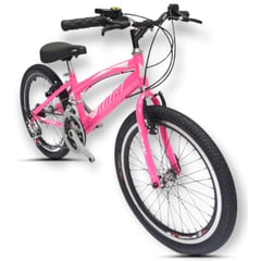 ATILA - Bicicleta Todoterreno Para Niña Rin 20 18 Cambios Rosa