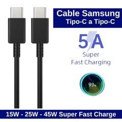 GENERICO - Cable Tipo C Samsung 45W Super Fast Charge 5A Original - 1 Metro