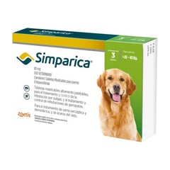 GENERICO - Simparica Antiparasitario Perros de 20 a 40 kg - 1 u x 80 mg