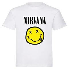 VANIDADES COLLECTIONS - Camiseta Nirvana Camiseta Para Hombre Y Mujer Nirvana