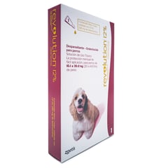 REVOLUTION - 12% Desparasitante Perros 10,1-20 kg - 1 x 1,0 ml