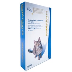 REVOLUTION - 6% Desparasitante Gatos 2,6 a 7,5 kg - 1 x 0.75ml