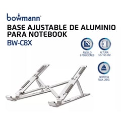 BOWMANN - Base Metalica Retractil Para Portatil Con 6 Niveles