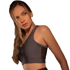 ADRIANA ARANGO - TOP DEPORTIVO NEGRO - GRIS 0384