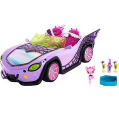 MATTEL - Vehiculo Coche De Juguete Monster High Ghoul Mobile